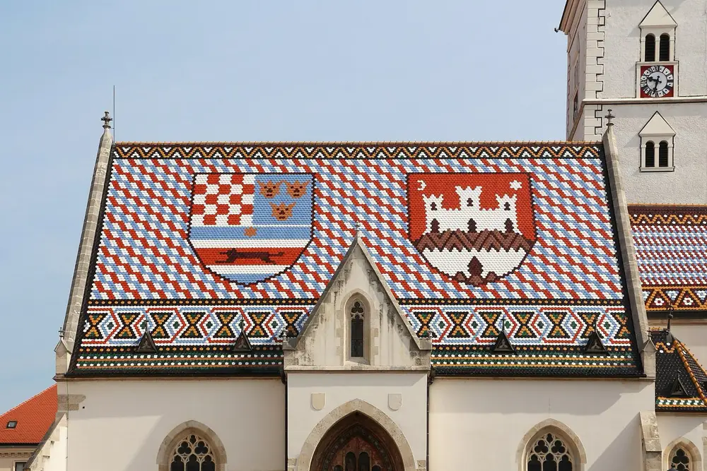 St Mark's Church and its tiled roof, Upper Town