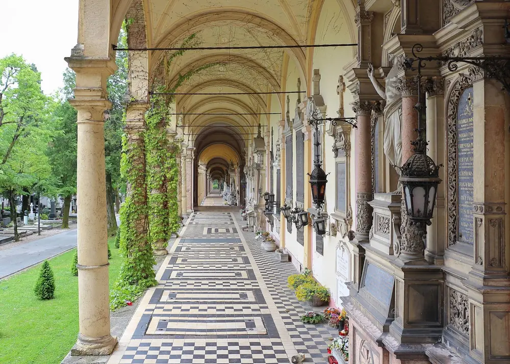 The arcades at Mirogoj